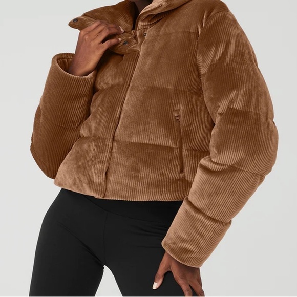 Ribbed Velour Gold Rush Puffer